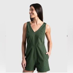 Women's Organic V-Neck Romper - Impact United By Blue - M